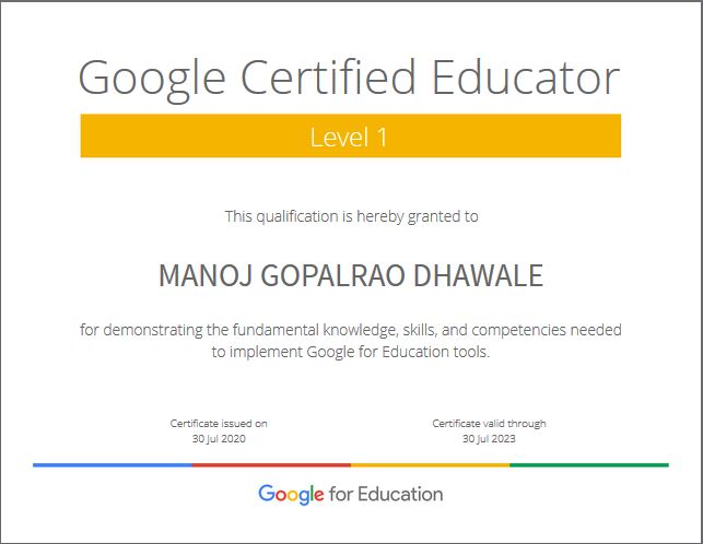 Google Certified Educator